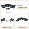 Collage of different garden furniture arrangements with text labels. Produktbild-Vorschau