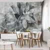 Muralo Selbstklebende Fototapete BLUMEN Beton Optik Vintage Produktbild-Vorschau 7