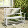 COSTWAY Banc de jardin 2 places à glissement doux, banc à Voir les images du produit 2