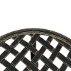 A close-up view of the woven metal surface of a table. Náhled obrázku produktu