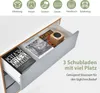 GOPLUS Kommode, Nachtkommode mit 3 Schubladen, Holzbeine, Produktbild-Vorschau 2