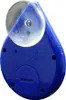 The back of a blue digital shower timer with a suction cup attached. Podgląd zdjęcia produktu