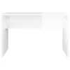 A front view of a white vanity stool against a white background. Produktbild-Vorschau