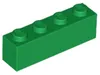Lego® 1 Stück 3010 Stein Brick 1x4 Part Basic Steine 1 Grün Produktbild-Vorschau 2