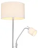 RGB LED Stehlampe, flexible Leseleuchte, Textil sandfarben, Produktbild-Vorschau 9