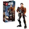 A LEGO Star Wars Han Solo buildable figure box and the assembled figure. Produktbild-Vorschau