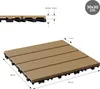 ECD Germany WPC terasové dlaždice, 30x30 cm, 55dílná Náhled obrázku produktu 7