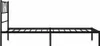 vidaXL Postel s čelem kovová černá 100x200 cm Náhled obrázku produktu 6