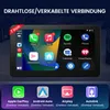 Awesafe 7Zoll carplay Navigationsgerät Black GPS Bluetooth Produktbild-Vorschau 4