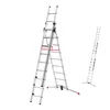 A multi-purpose ladder is shown in two configurations against a white background. Produktbild-Vorschau