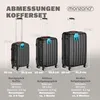 MONZANA® 3tlg. Kofferset Baseline Hartschalen Koffer M-L-XL Produktbild-Vorschau 2