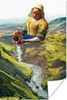 MuchoWow® Poster Milchmädchen - Natur - Vermeer 120x180 cm Produktbild-Vorschau 1