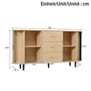 Merax Sideboard mit 3 Schubladen und Schiebetüren, Kommode Produktbild-Vorschau 10