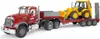 bruder MACK Granite Tieflader und JCB 4CX Baggerlader, Produktbild-Vorschau 5