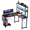 AIORBER Scrivania da gioco a forma di L 148 cm con Anteprima dell’immagine prodotto 1