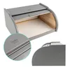Creative Home Porta-Pane Legno Grigio | 38x28,5x17,5cm | Anteprima dell’immagine prodotto 5
