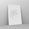 Bilder auf glas - Einteilig - Kuss Paar Skizze - 50x70cm - Produktbild-Vorschau 4