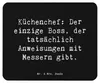 Mr. & Mrs. Panda Mauspad Spruch Koch Anleitung - Schwarz - Produktbild-Vorschau 1