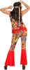 Kostüm Hippie - Verkleidung Hippy Frau Flower Power Dame XL Produktbild-Vorschau 3