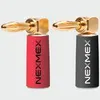8x High End NEXMEX Winkel Bananenstecker Schrumpfschlauch Produktbild-Vorschau 10