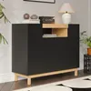 Buffet Merax avec 3 portes et 1 compartiment ouvert, Voir les images du produit 2