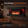 COSTWAY, chimenea eléctrica de 32 pulgadas, de 3 lados, Vista previa de la imagen del producto 9