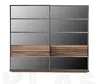 Schwarzer Kleiderschrank Moderne Schlafzimmer Möbel Schrank Produktbild-Vorschau 1