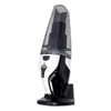 A cordless, bagless stick vacuum cleaner is shown standing upright on its charging base against a white background. Anteprima dell’immagine prodotto