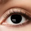 Schwarze Kontaktlinsen Black Witch weich 3 Monate haltbar Kostüm-Zubehör Halloween Fasching Karneval Mottoparty Produktbild-Vorschau