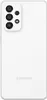 The back of a white Samsung smartphone. Produktbild-Vorschau