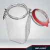 WELLGRO Einmachgläser mit Bügelverschluss eckig 1540ml - Produktbild-Vorschau 4