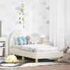 vidaXL Kinderbettgestell mit Kopfteil Creme 70 x 140 cm Produktbild-Vorschau 2