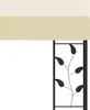 vidaXL Wand-Pavillon 4x3x2,5 m Cremeweiß Produktbild-Vorschau 4