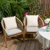 2er Set Kissenbezug 45x45 Dekokissen Kissenhülle Streifen Produktbild-Vorschau 2