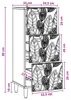 vidaXL Komoda s zásuvkami, 33 x 34,5 x 90 cm, materiál: Náhled obrázku produktu 8