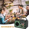 A group of friends are enjoying a meal outdoors, with a portable radio in the foreground. Podgląd zdjęcia produktu