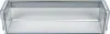 A clear plastic refrigerator drawer with gray trim. Produktbild-Vorschau