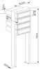 Briefkastenanlage Stairs for Four in Grau Metallic mit Produktbild-Vorschau 4