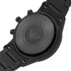 Close-up view of the back of a black Emporio Armani watch, showing the case back with branding and specifications. Anteprima dell’immagine prodotto