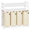 ADEL DREAM Wäschekorb 4 Fächer 200L Wäschesammler mit 2 Produktbild-Vorschau 1