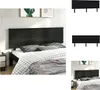 vidaXL Kopfteil Schwarz 204x6x82,5 cm Massivholz Kiefer -  Produktbild-Vorschau 1