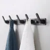 KOVOVÝ Stojan na ručníky do koupelny ČERNÝ Náhled obrázku produktu 2