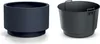 Pot de fleurs avec insert HEOSO anthracite 46,8 cm Voir les images du produit 5