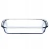 A clear, studio shot of a rectangular glass baking dish on a white background. Podgląd zdjęcia produktu