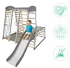 Mammut Stand Home Spielplatz - Weiß Grau Holz Produktbild-Vorschau 3