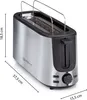 alpina Toaster 2 Scheiben Toaster mit Brötchenaufsatz - Produktbild-Vorschau 2