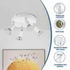 ZMH LED stropné svietidlo 4 plamene biele stropné svietidlo Náhľad obrázku produktu 3