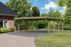 Doppelcarport Classic 2 Holz Überdachung Unterstand Produktbild-Vorschau 2
