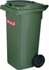 Veľký kontajner na odpad 120l HDPE modrý mobilný, podľa EN Náhľad obrázku produktu 3