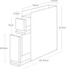 Yamazaki Gewürzregal Küchenregal Metall weiß 50x52x12cm mit Produktbild-Vorschau 7